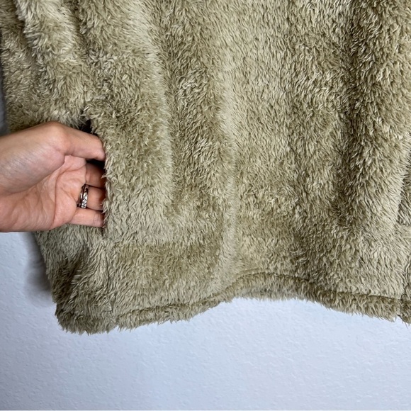 Patagonia Jacket Sweater Los Gatos Large Girls Tan Fleece 1/2 Zip Soft C1 - Picture 3 of 7
